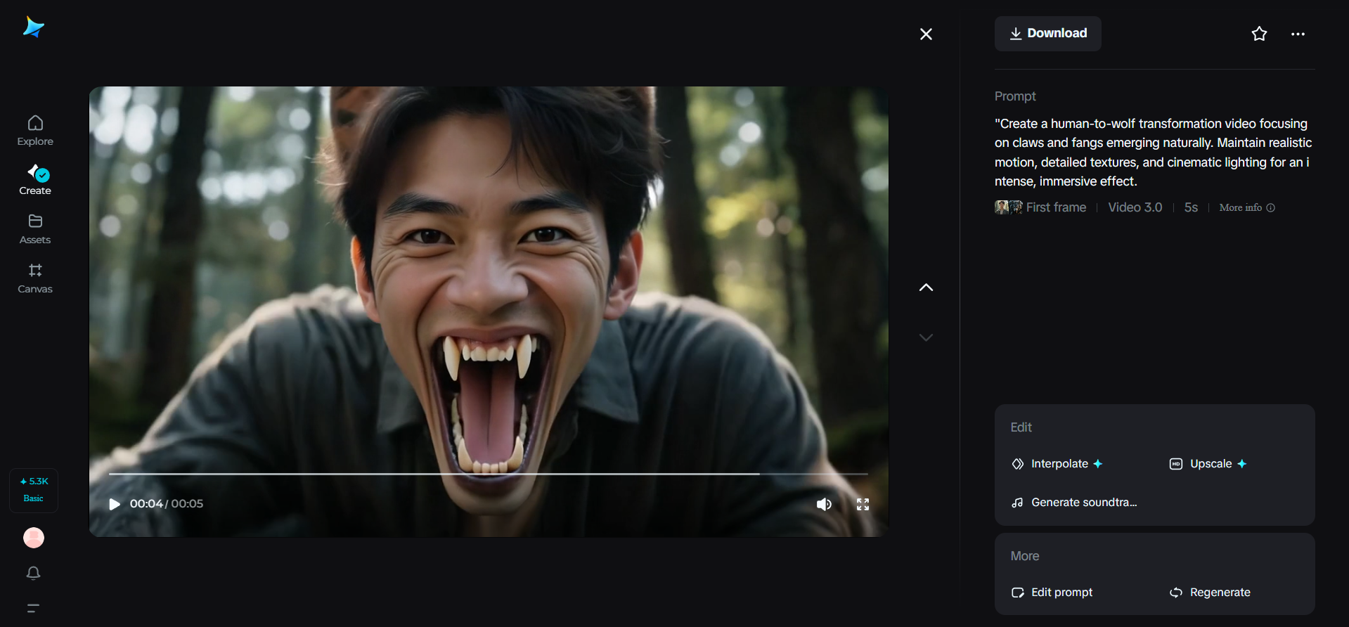 Video kemunculan cakar dan taring