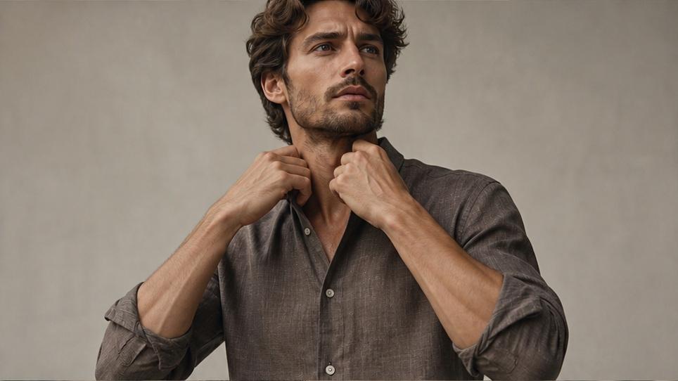 Shirt Model Video — Fabric detail