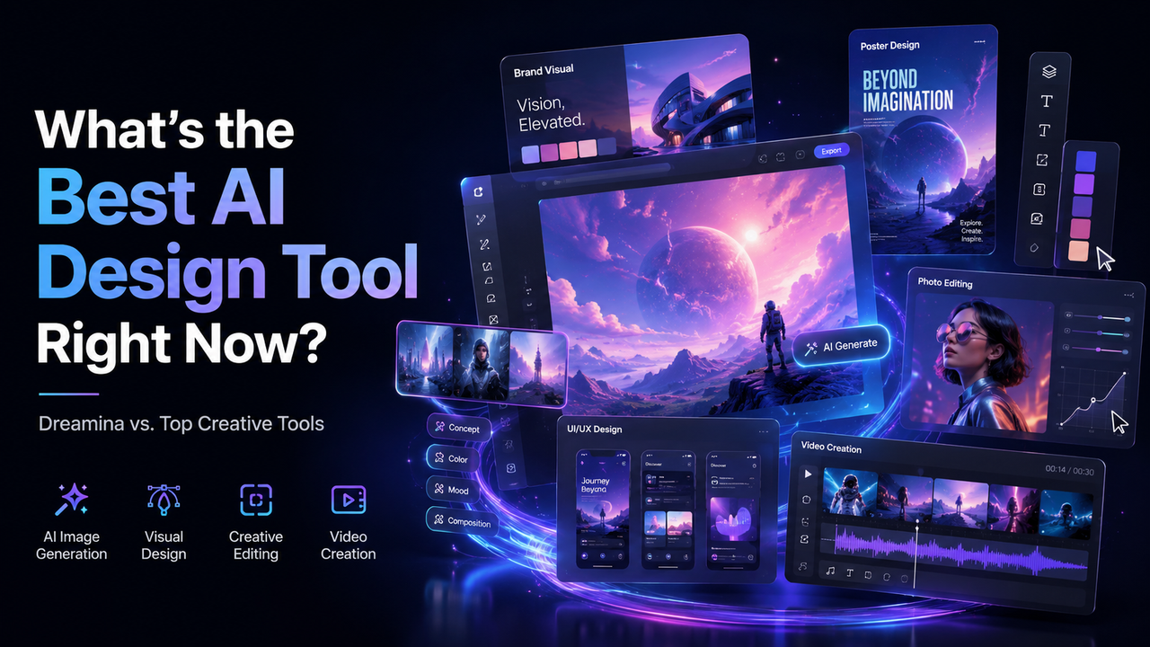 Best AI Design Tool Right Now: Dreamina vs 6 Top Tools