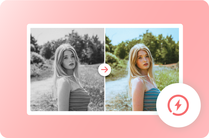 Schnelle Schwarz-Weiß-zu-Farb-Fotoergebnisse mit Dreamina