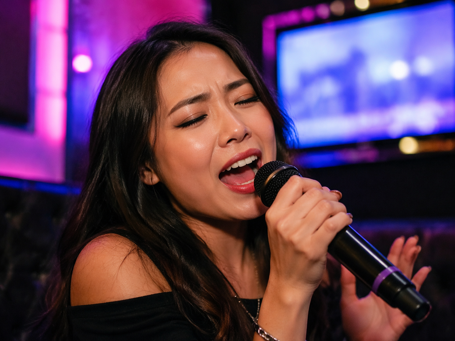 Dreamina karaoke lip sync video maker prompt example 2
