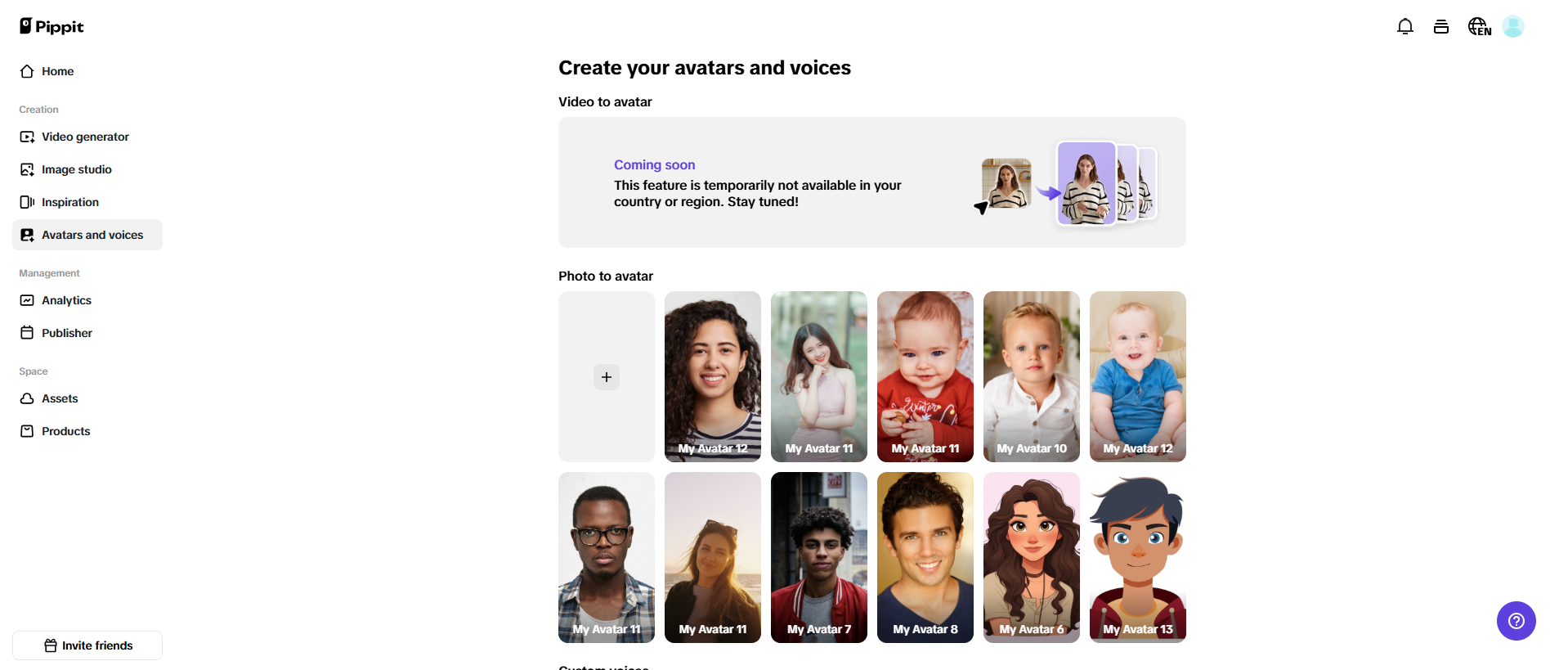 AI avatars with voiceovers
