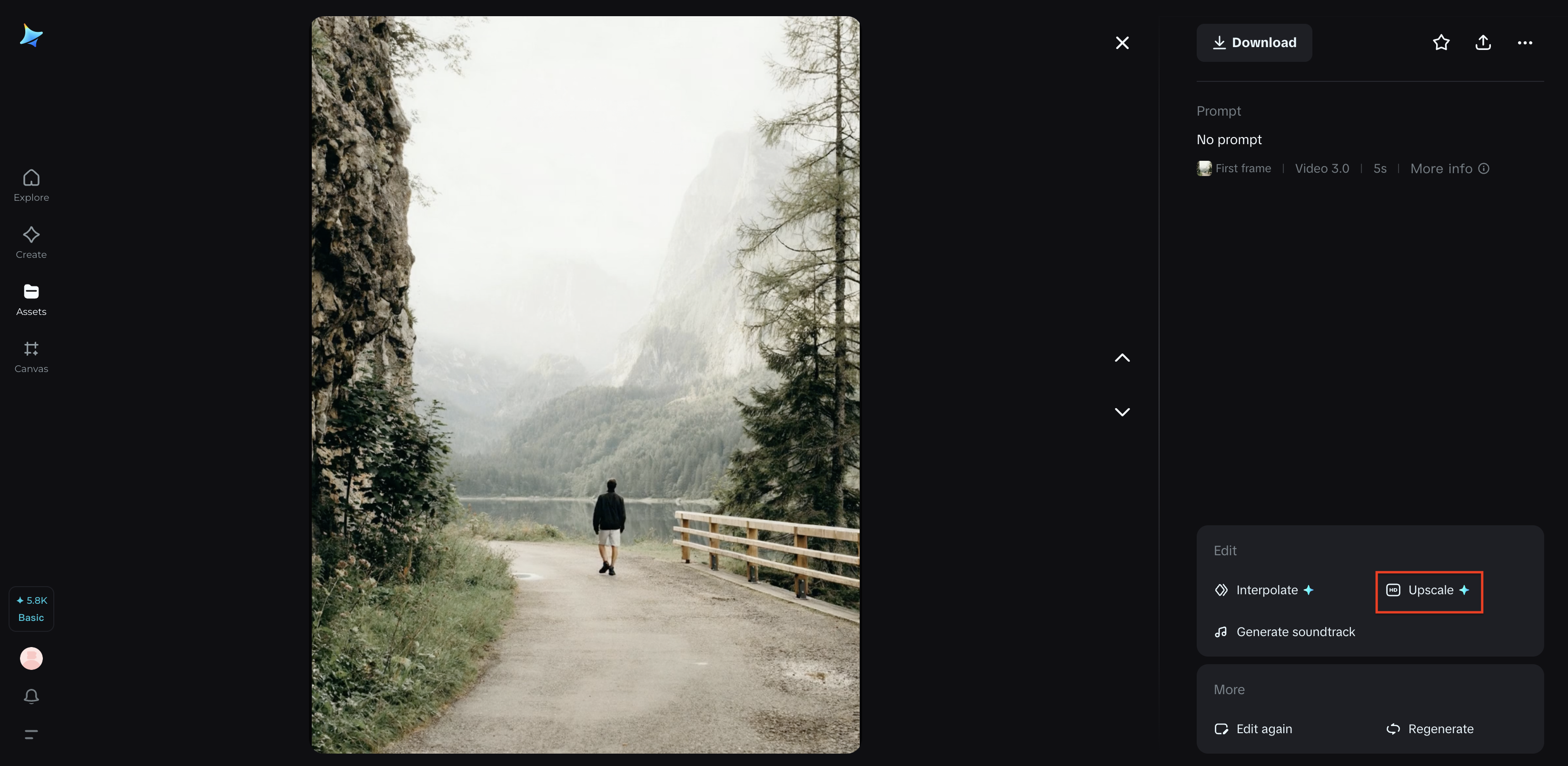 HD upscale