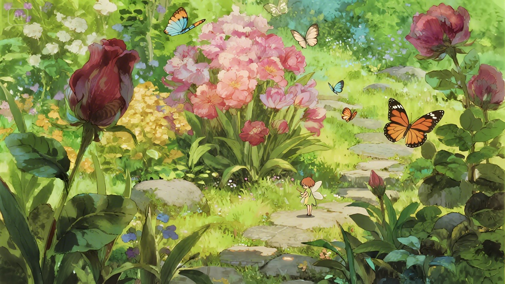 Mystieke tuin: Studio Ghibli stijl