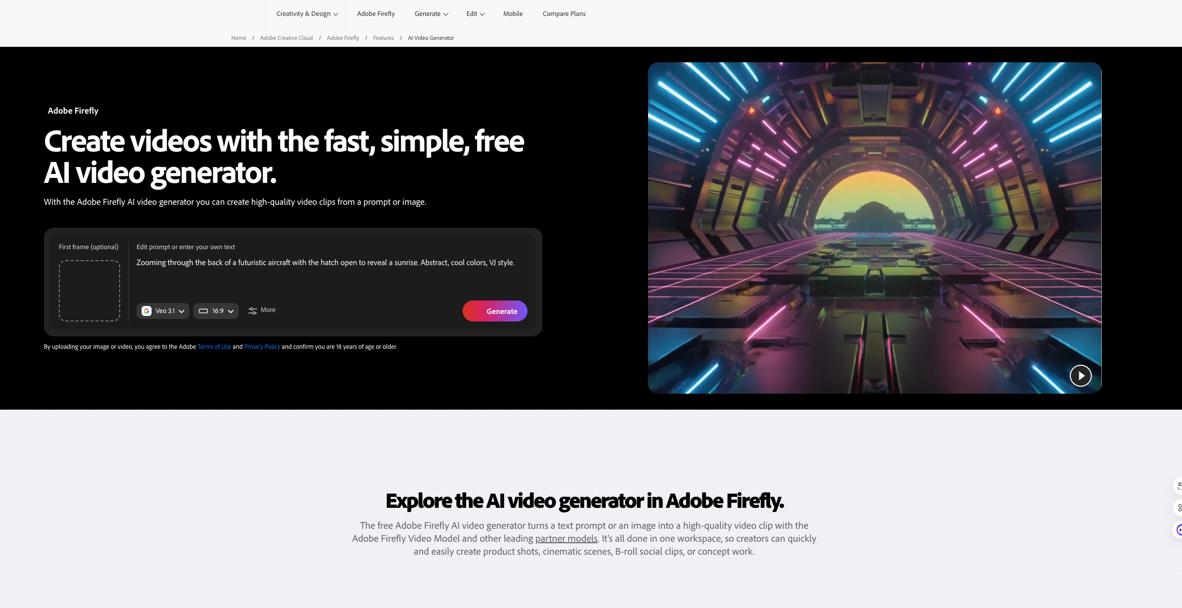 Adobe Firefly: am besten für Adobe-zentrierte Multi-Modell-Erstellung