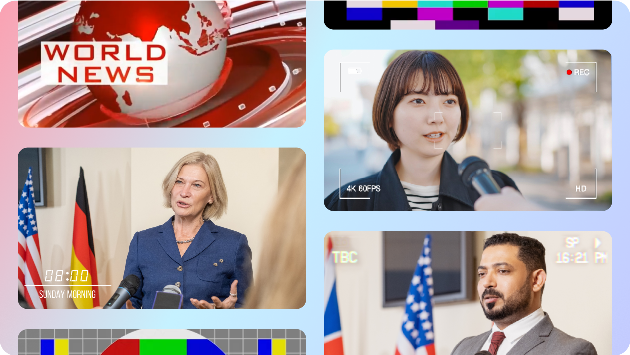 template de notícias de última hora no CapCut