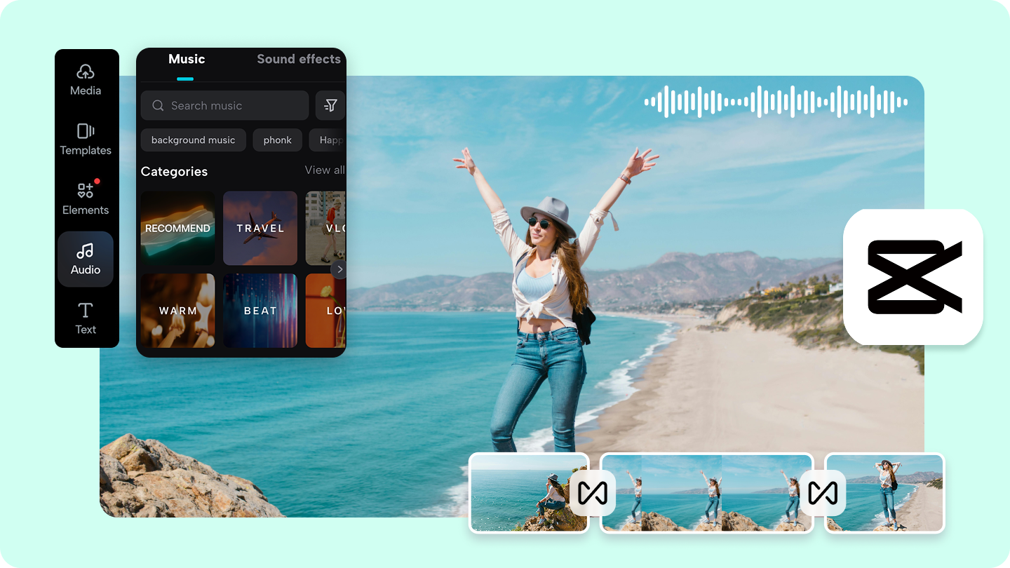 Cómo añadir música a CapCut para videos fluidos y atractivos