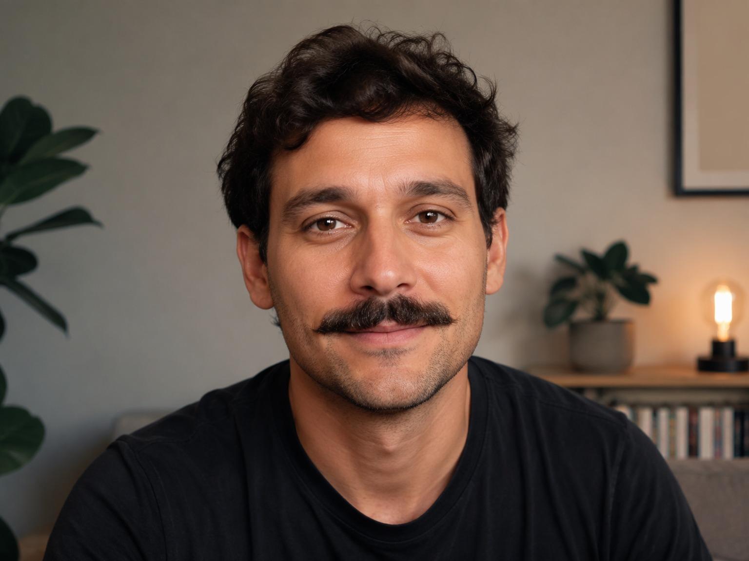 Remover bigode do avatar de revisão do criador de vídeo 1