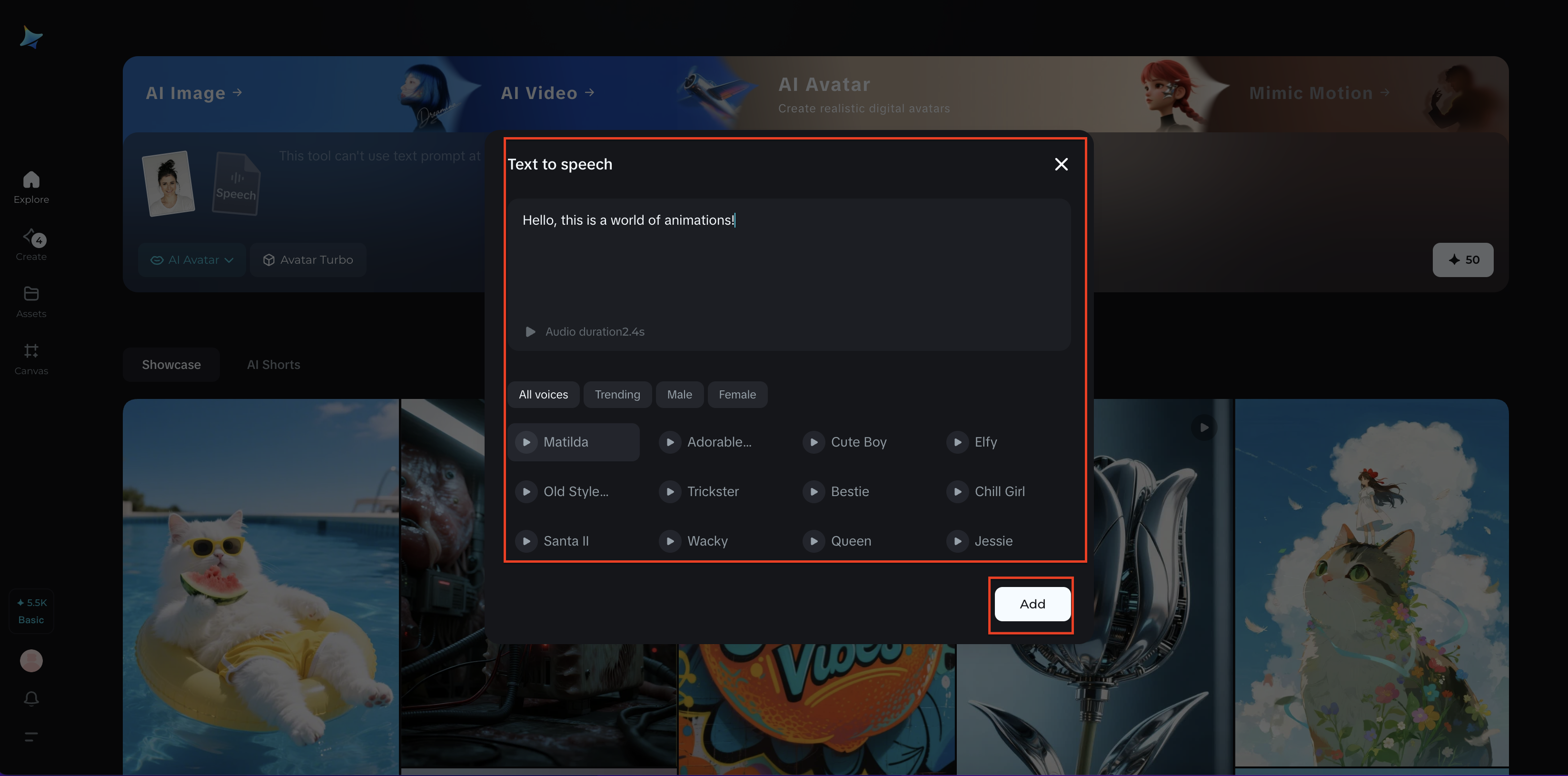 select voices