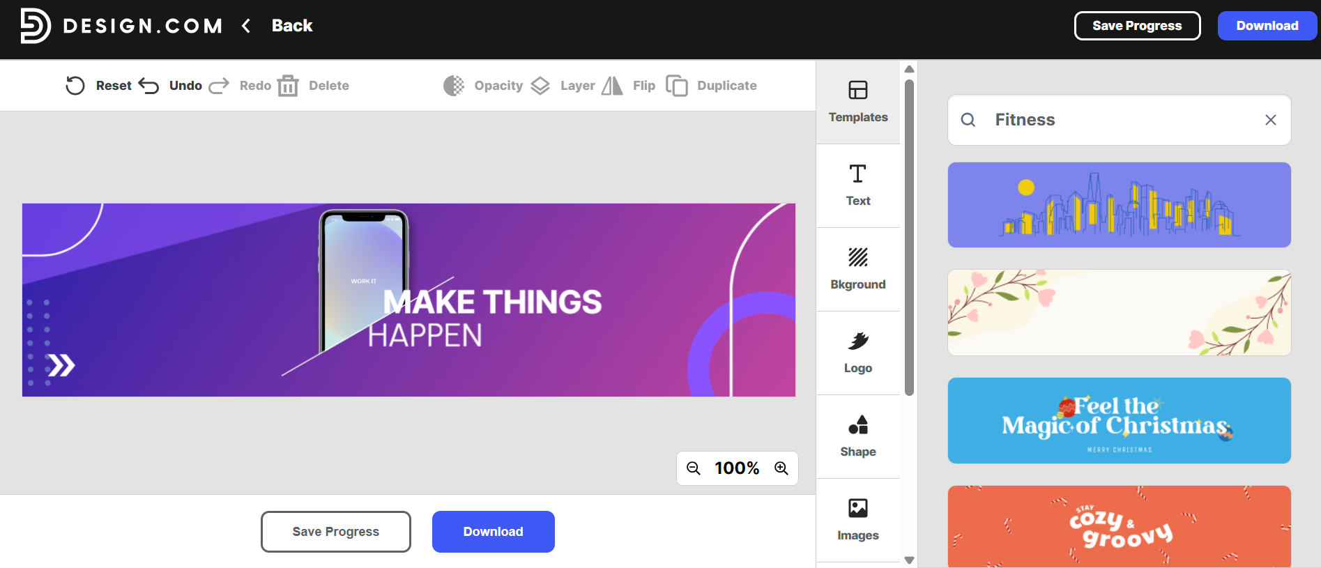 Professional cover photo for LinkedIn with Design.com