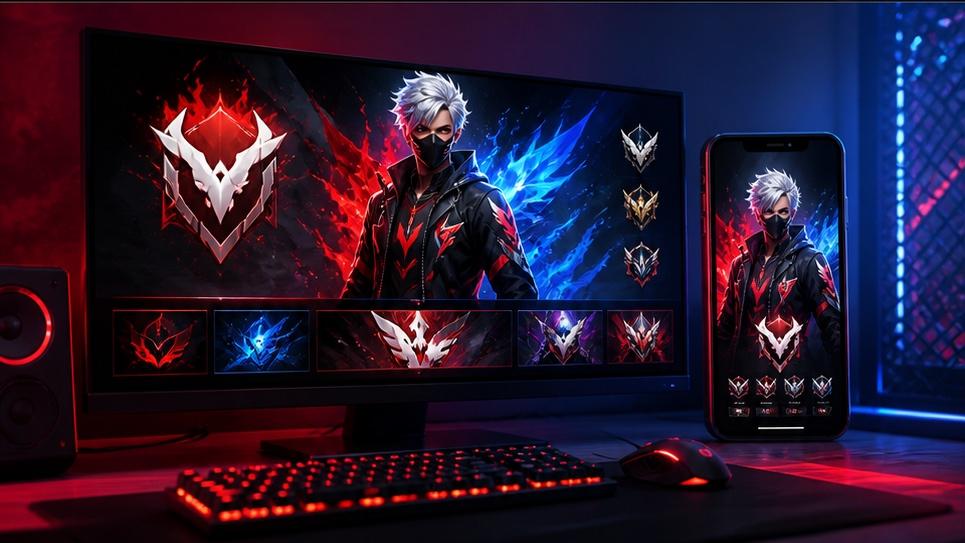 Free Fire gaming profile prompt design visual