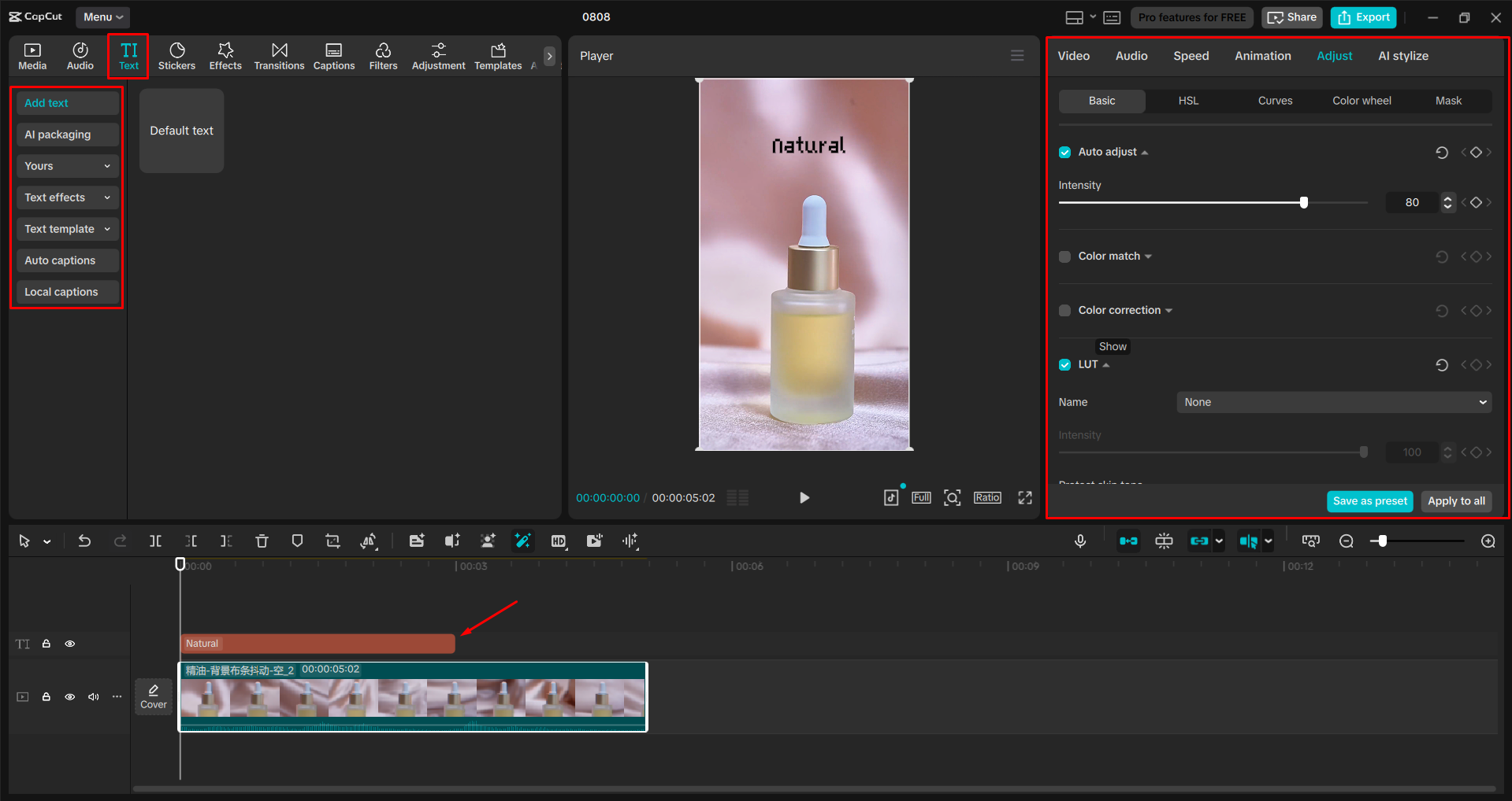 Chỉnh sửa video bằng trình CapCut chỉnh sửa video trên máy tính để bàn