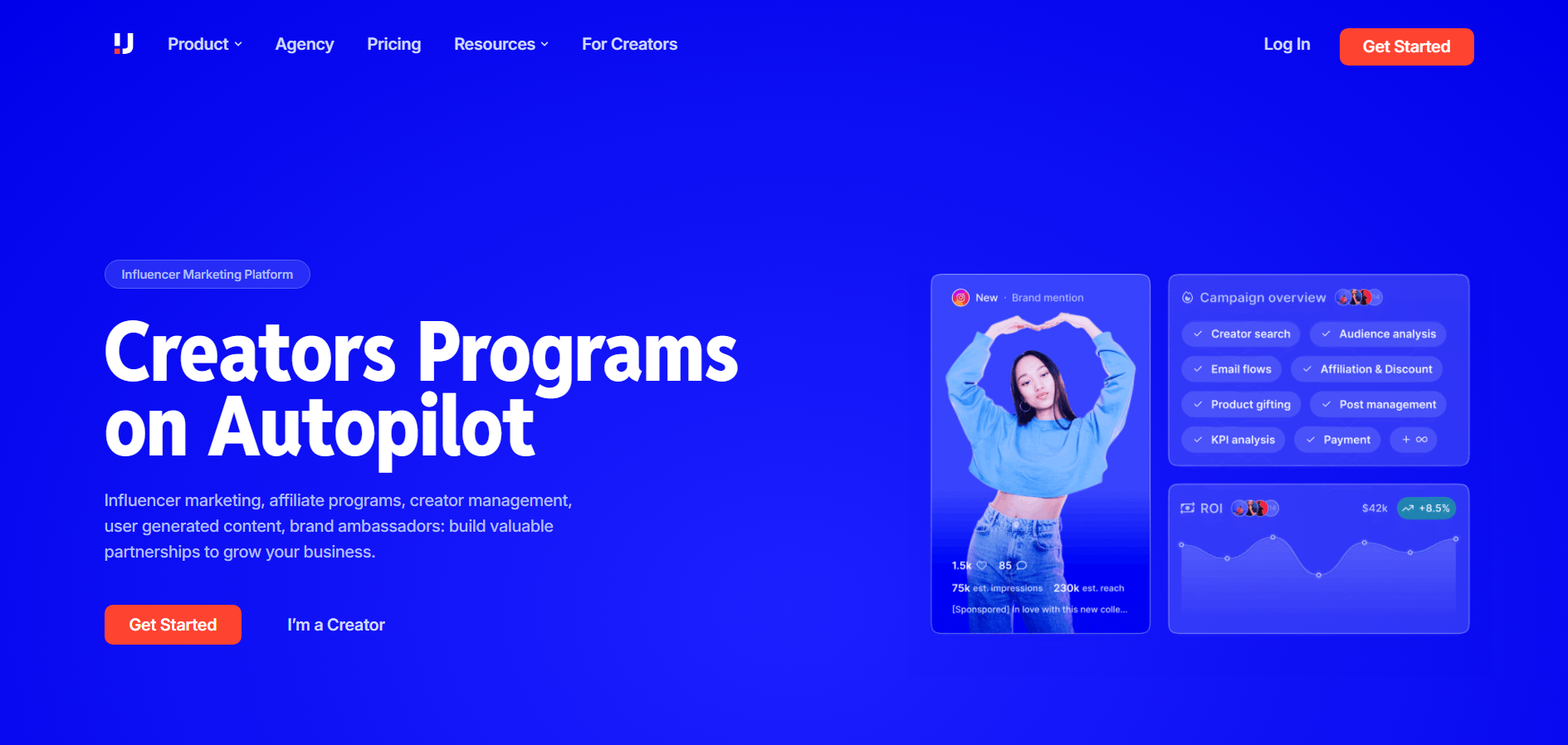 Upfluence interface