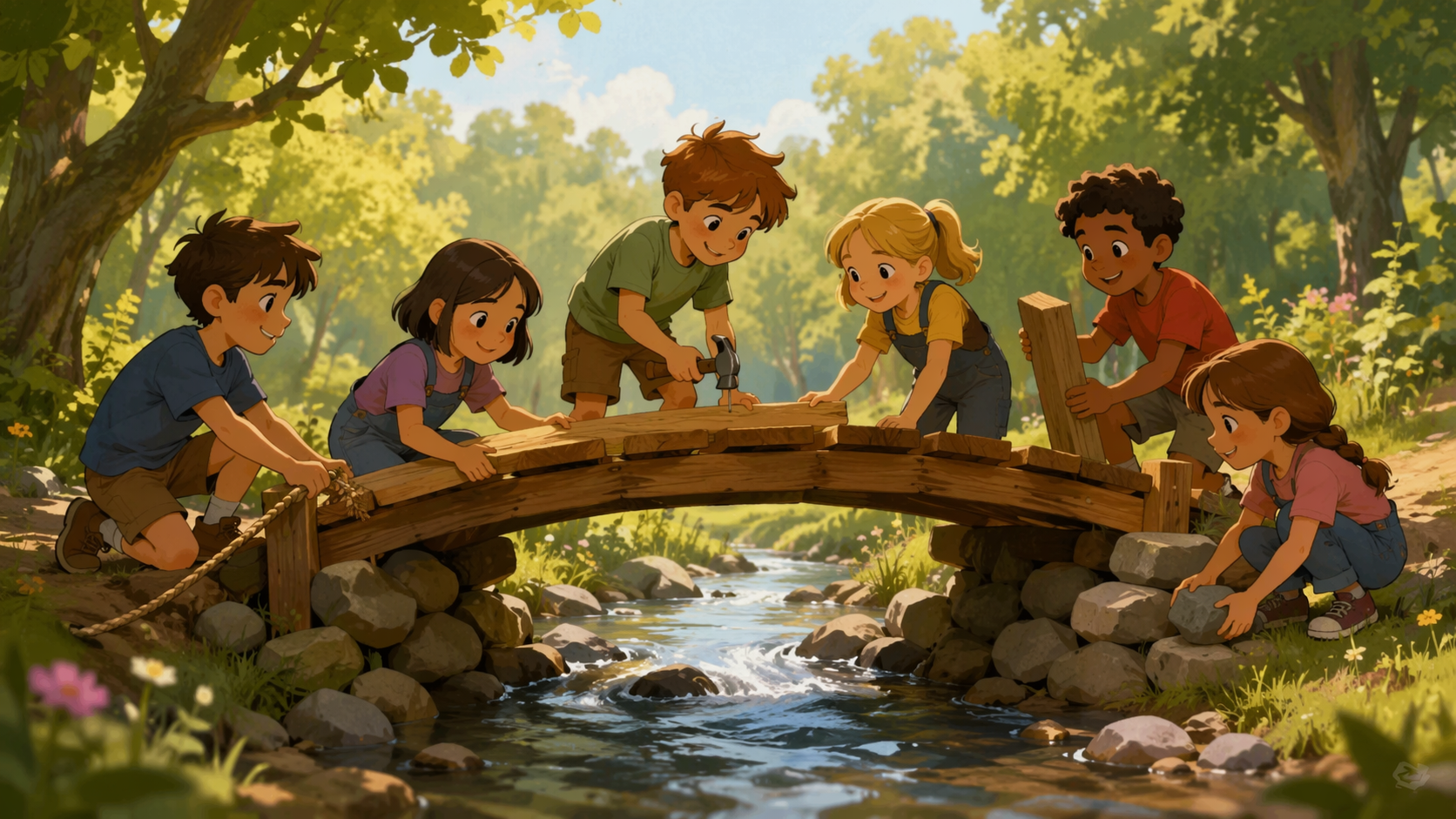 Dreamina AI moral story video generator prompt example 3: Shared Harvest Story