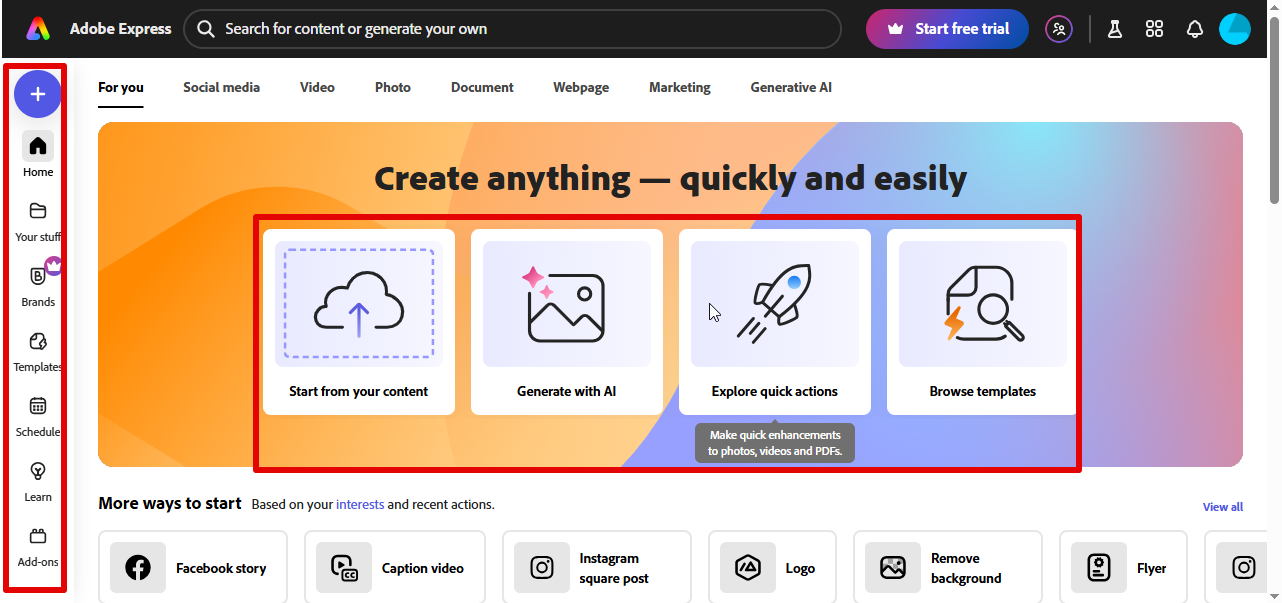 Mengakses Adobe Express