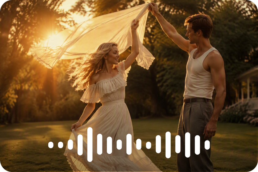 Music video scene generation and dynamic motion