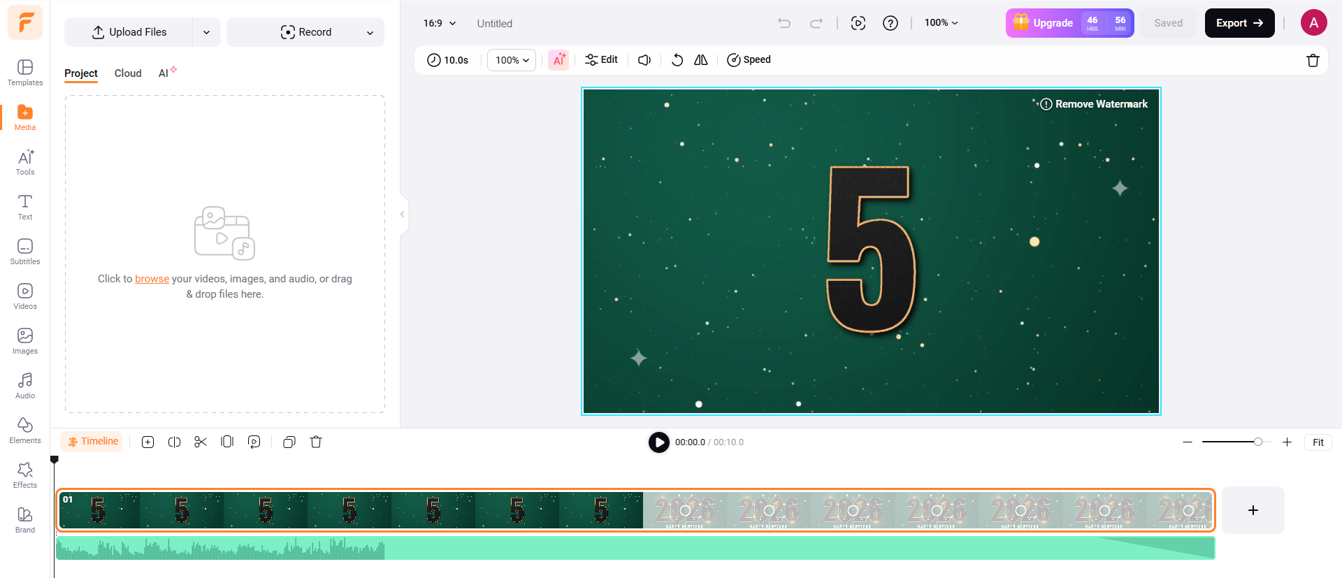 Editor de vídeo FlexClip