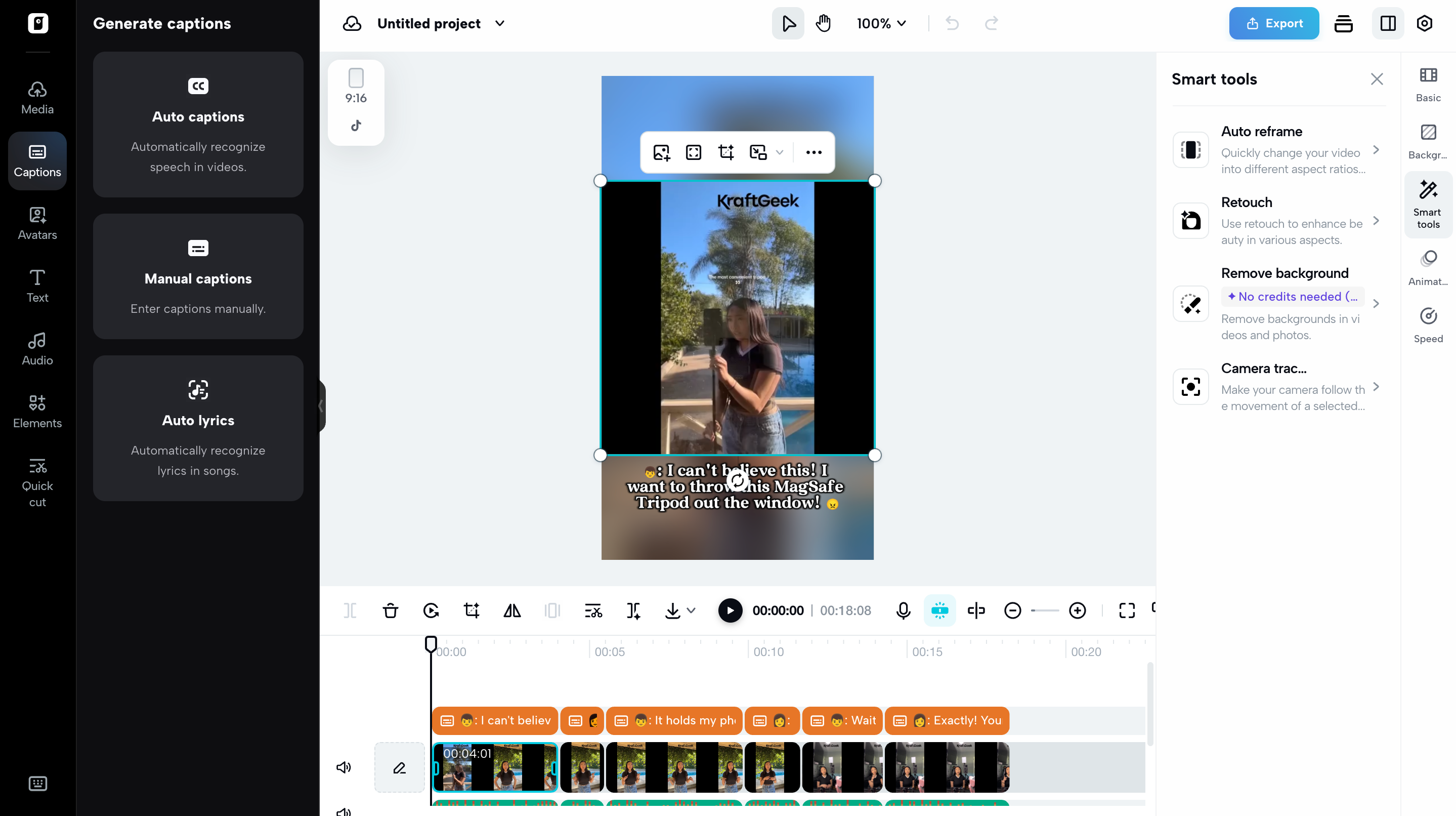 Pippit powerful AI video editor