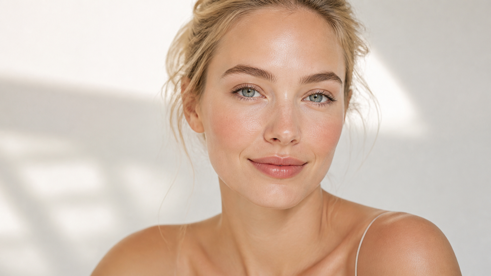 Scandi Makeup Trend Held Bild