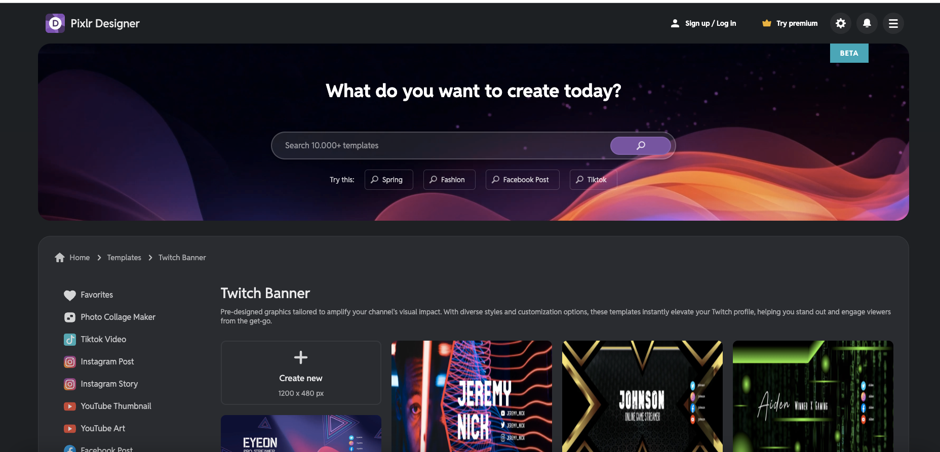 Generator banerów ai Twitch