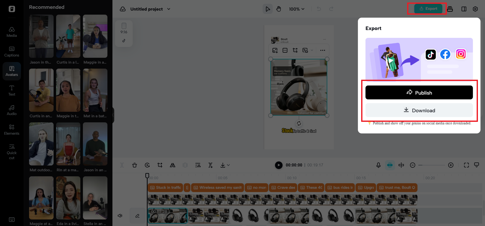 Export your video