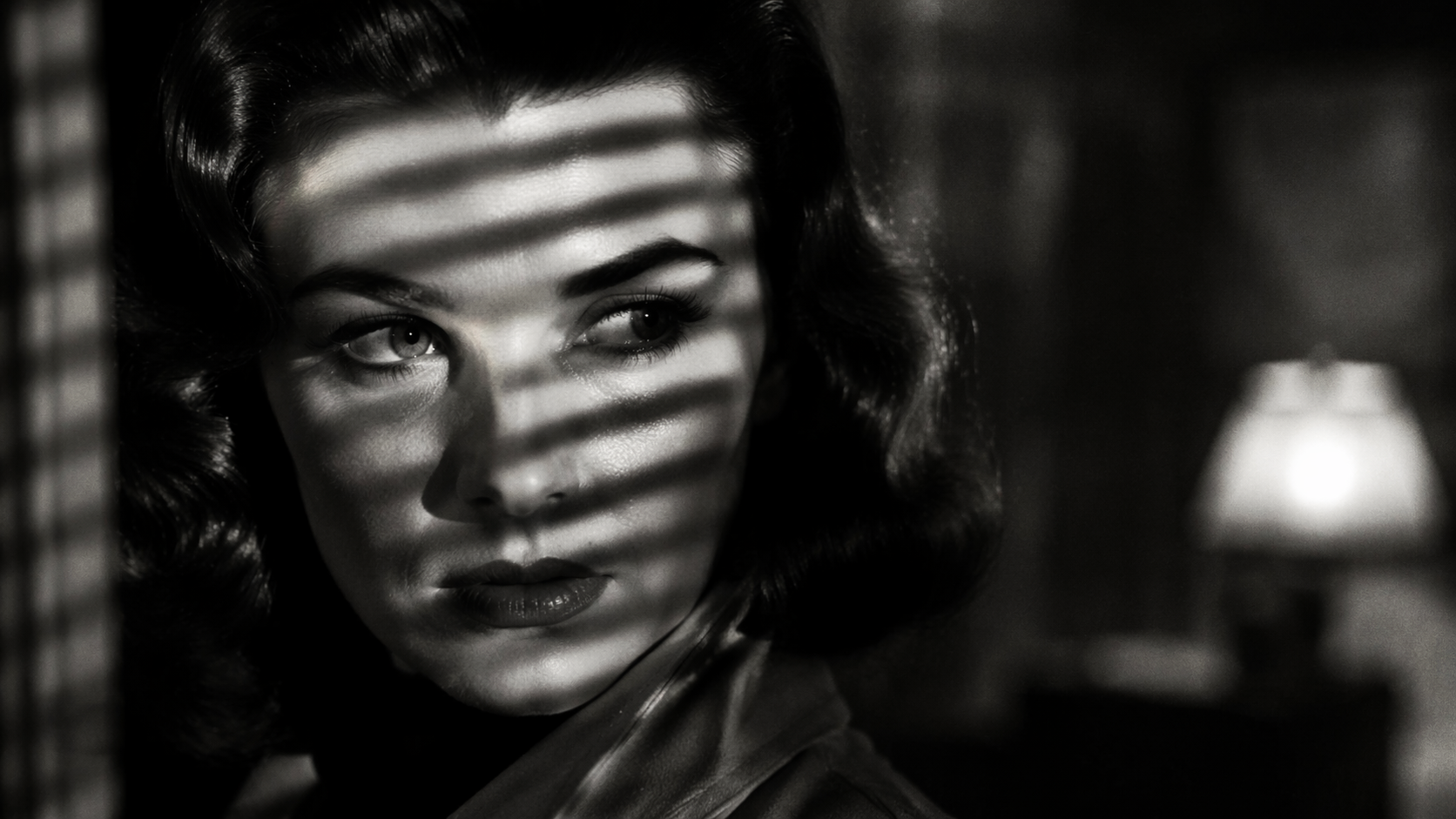 Dreamina Film Noir Filter prompt example 6: Classic Noir Closeup