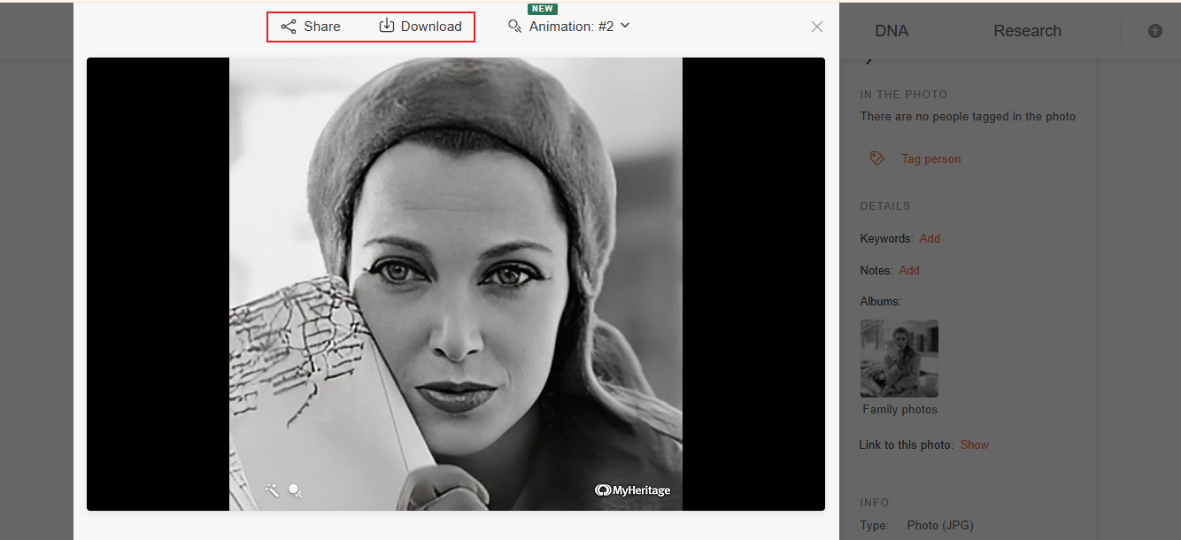myheritage foto-animatie gratis