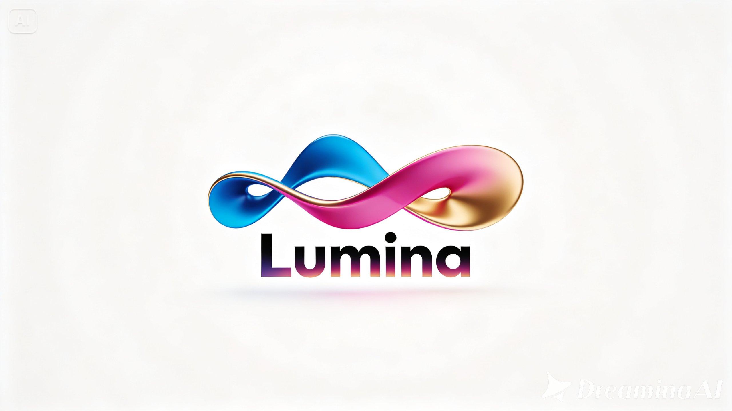 jewelry logo in flowing form and modern type, in a vibrant and high-saturation color scheme