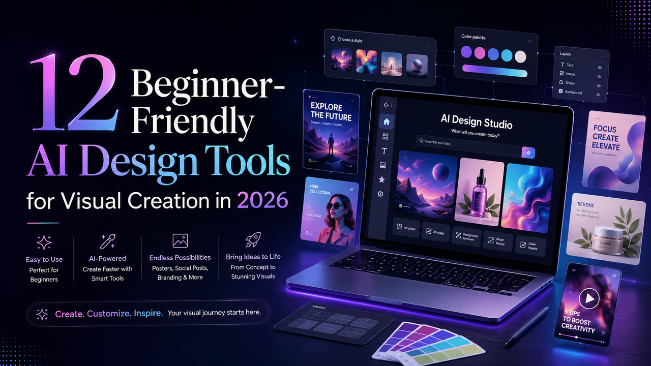 Beginner-Friendly AI Design Tools for Visual Creation 2026