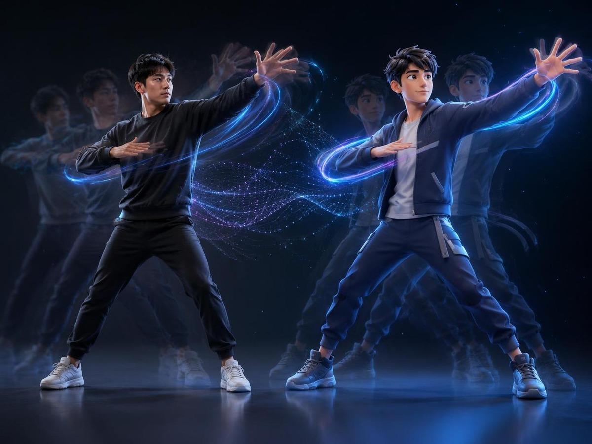 gesture transfer AI prompt cover 1 in 4:3