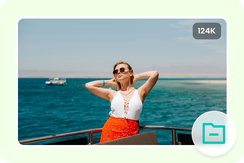 Reduce file size using the CapCut GIF to JPG file converter