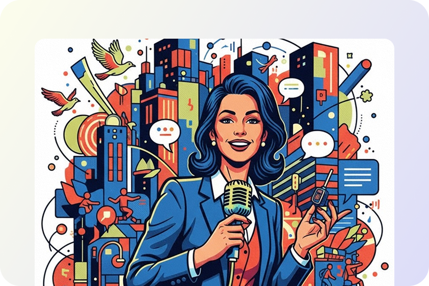 Desenvolva campanhas de marketing ilustrativas
