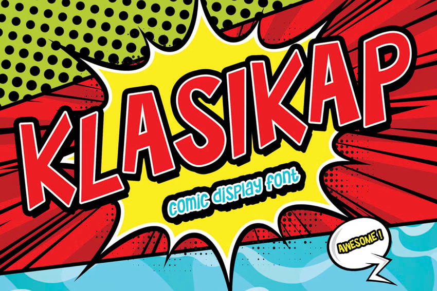 Cartoon & comic cute font