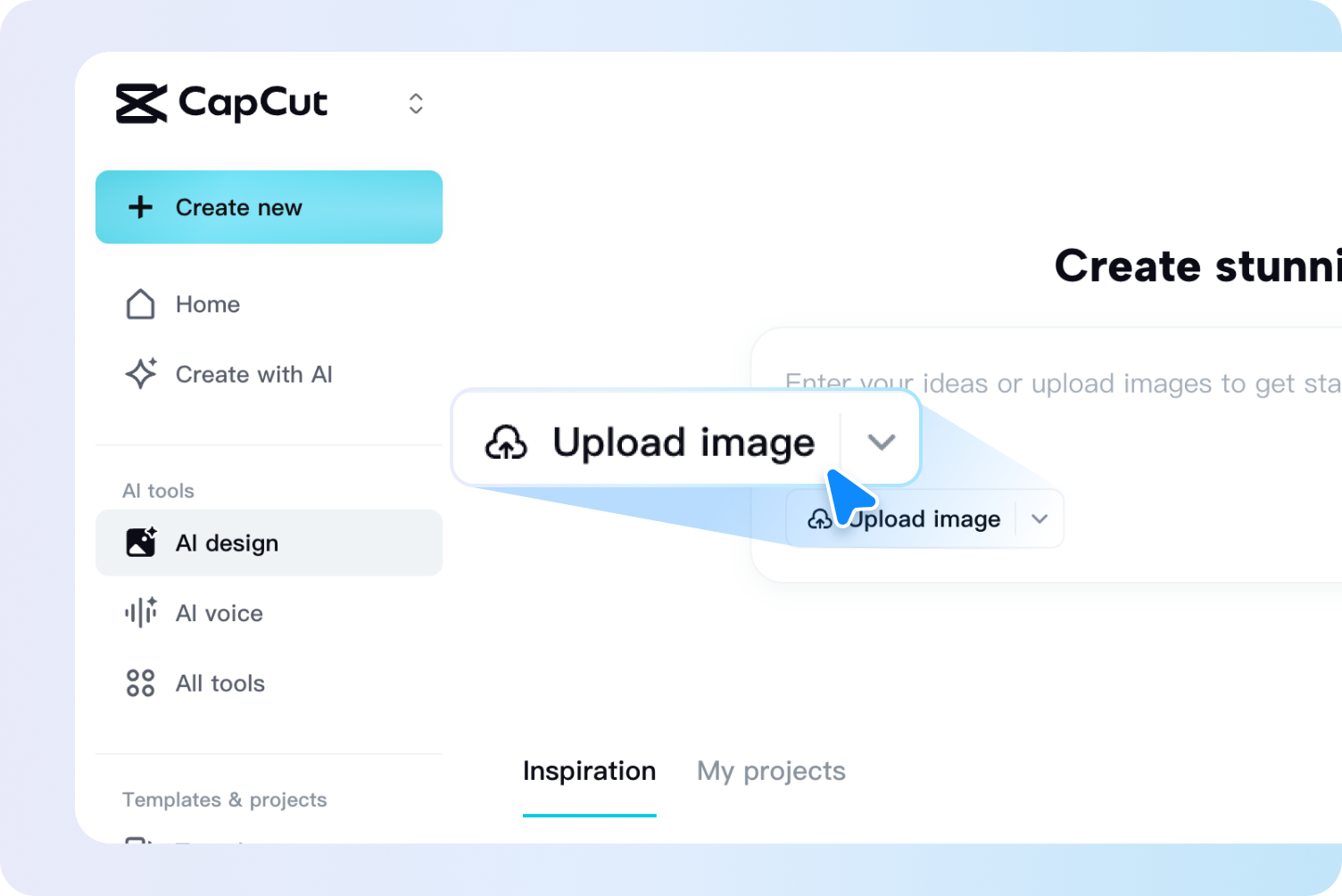 Upload your images