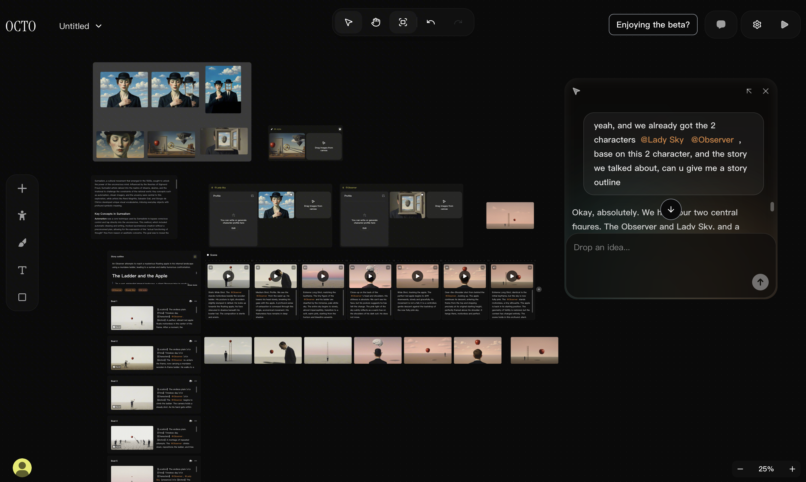 AI storyboarding en scèneplanning