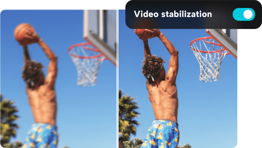 Advanced video stabilization in one click