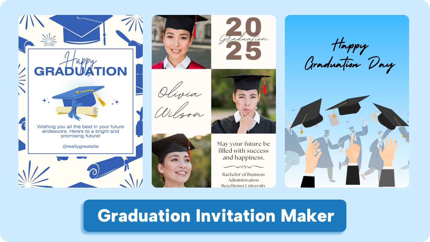 Créateur d'invitations de fin d'études