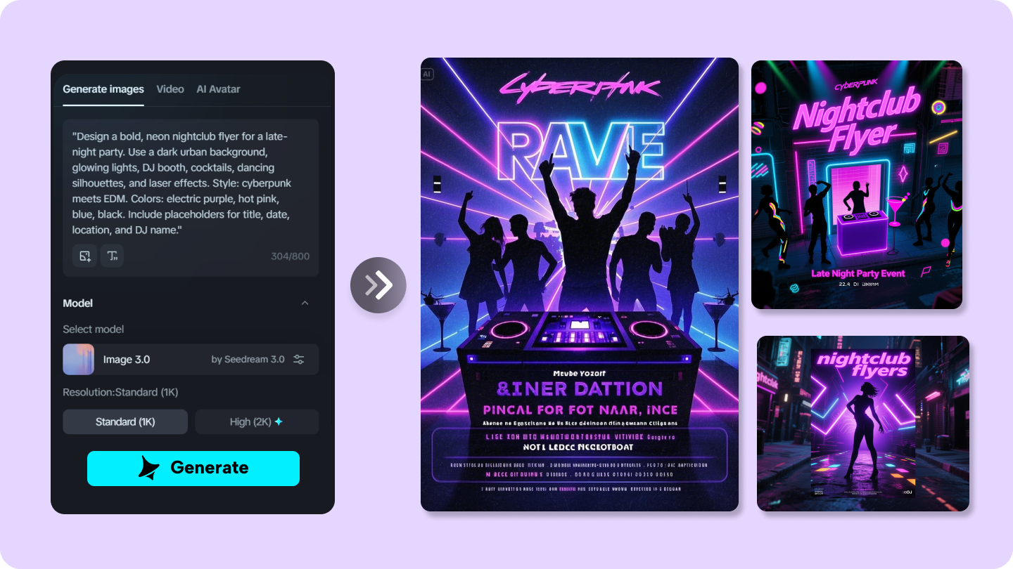 nightclub flyer