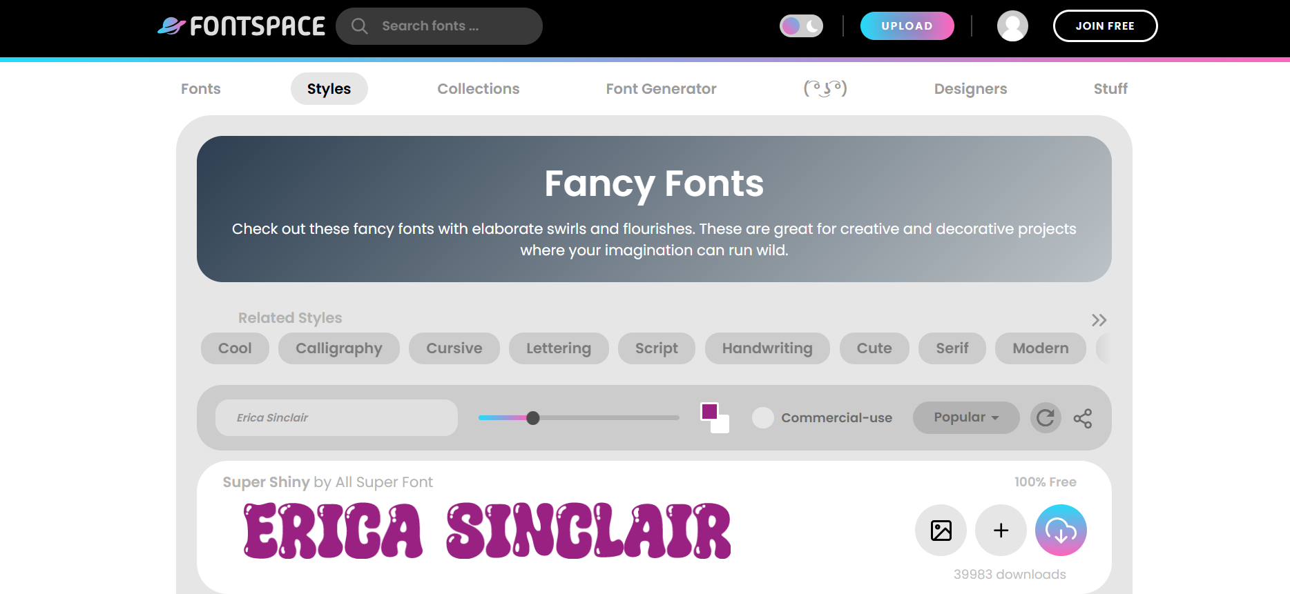 Snygg autograf med FontSpace