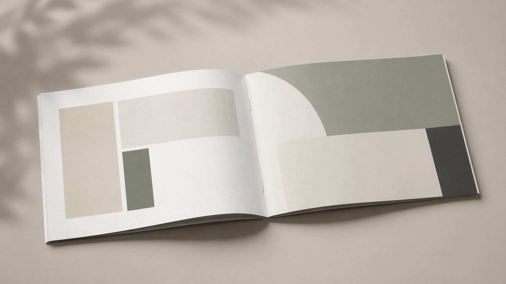 Dreamina brochure mockup prompt example 2: Open Booklet Presentation