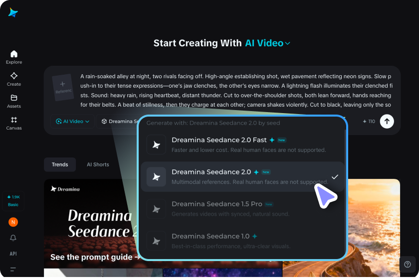 Step 2: Select settings and generate your episode
