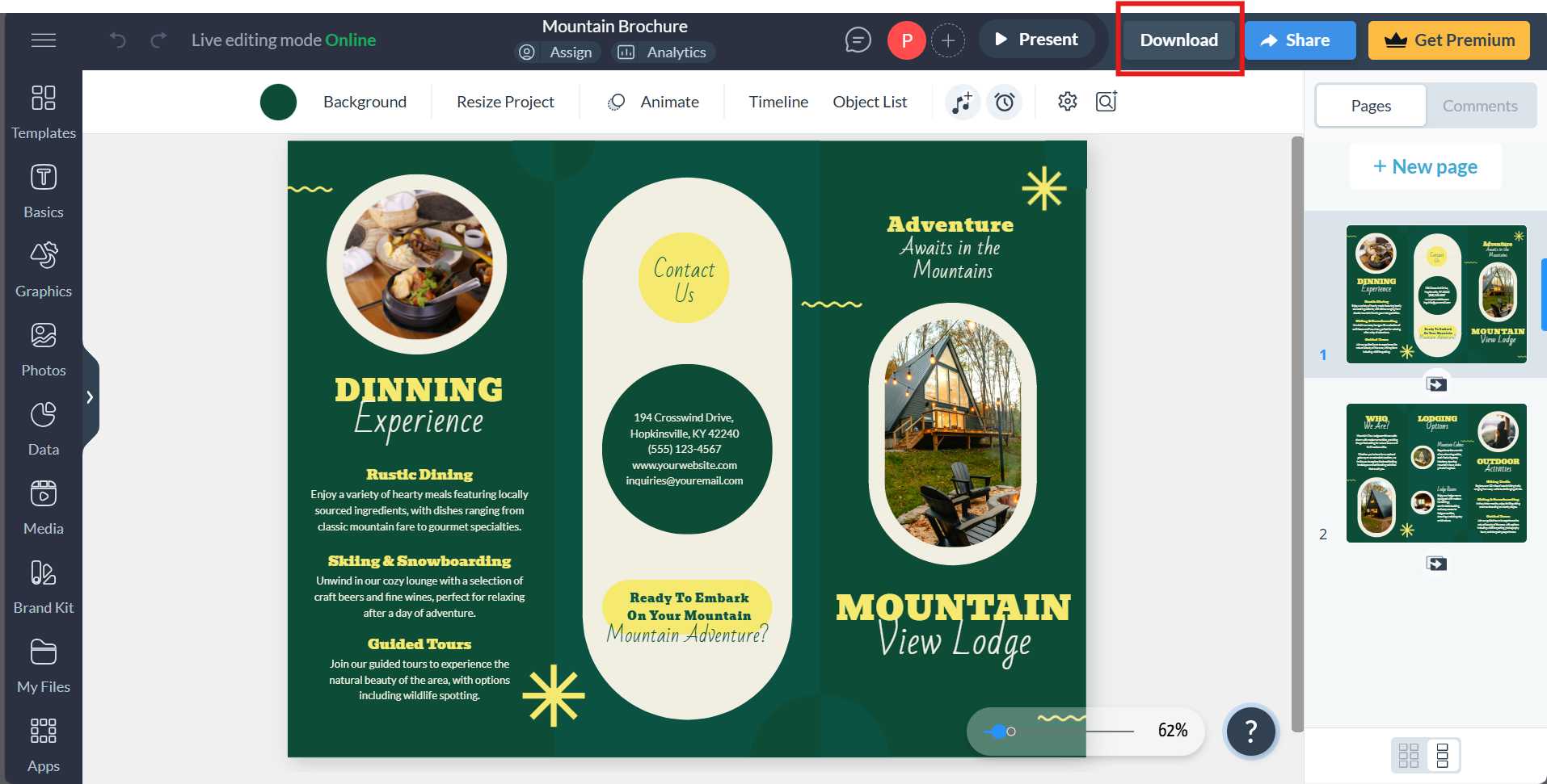 How to create a pamphlet