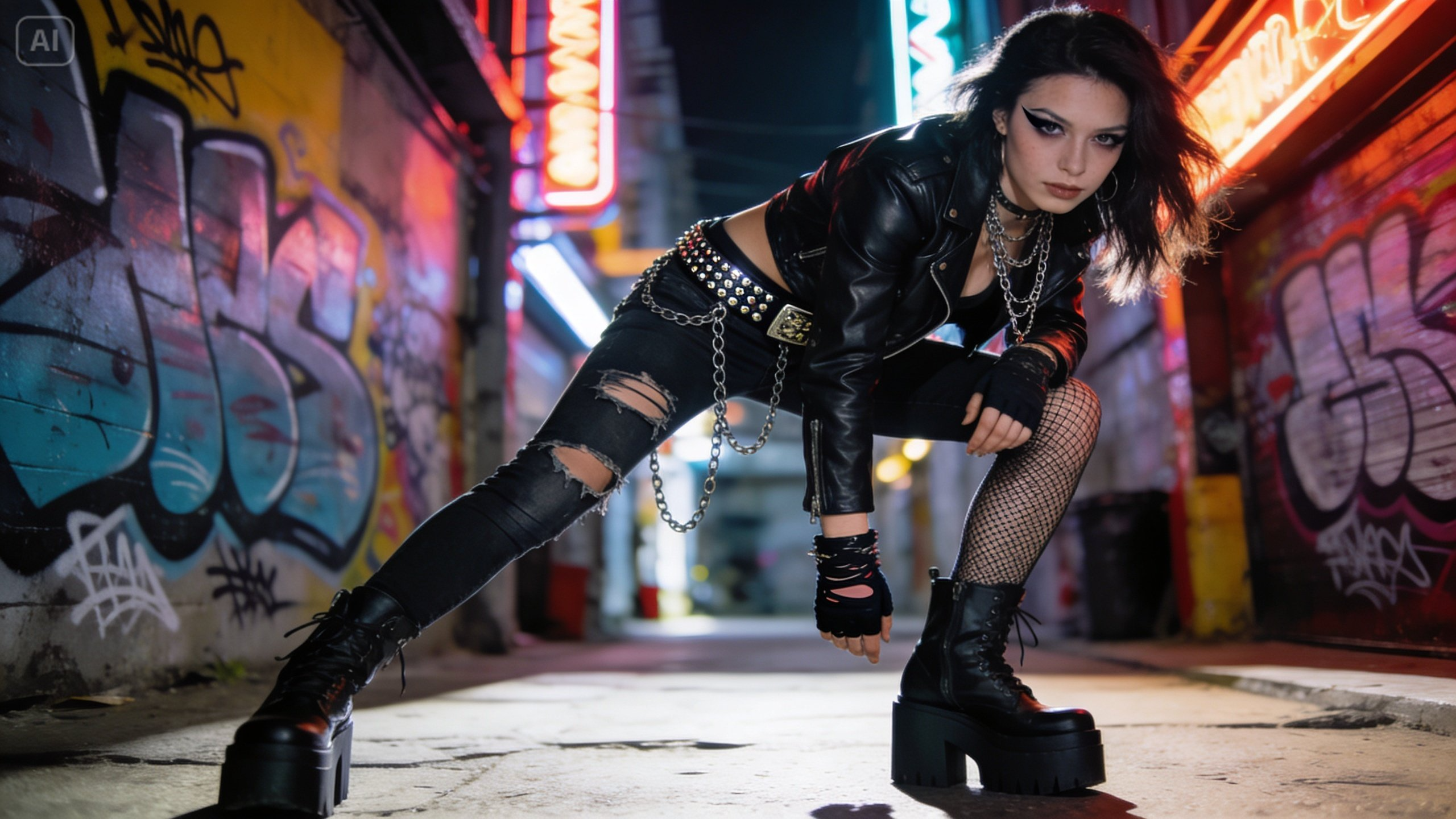 Outfit im Street-Punk-Stil