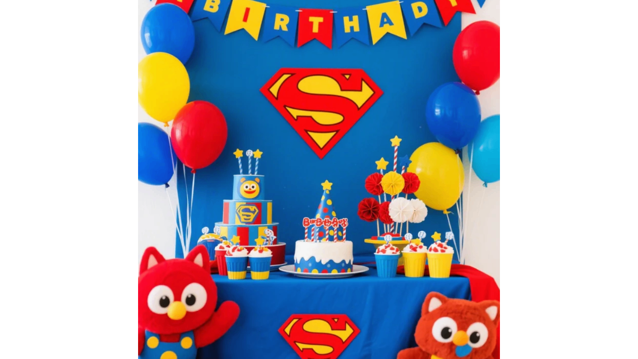 Thème d'invitation d'anniversaire de super-héros