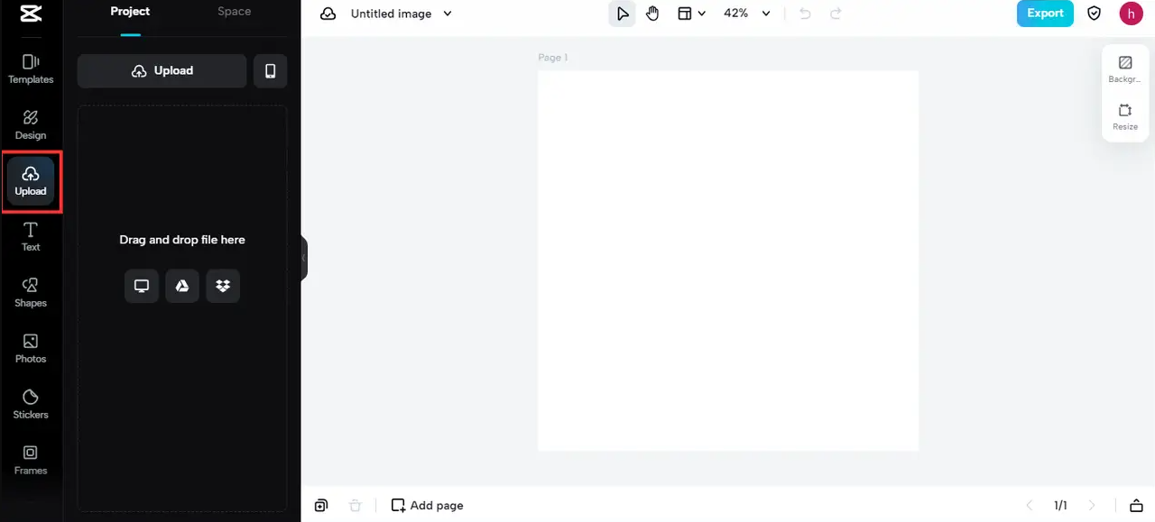 Cara tangkapan skrin Penjana Imej CapCut dalam penyemak imbas