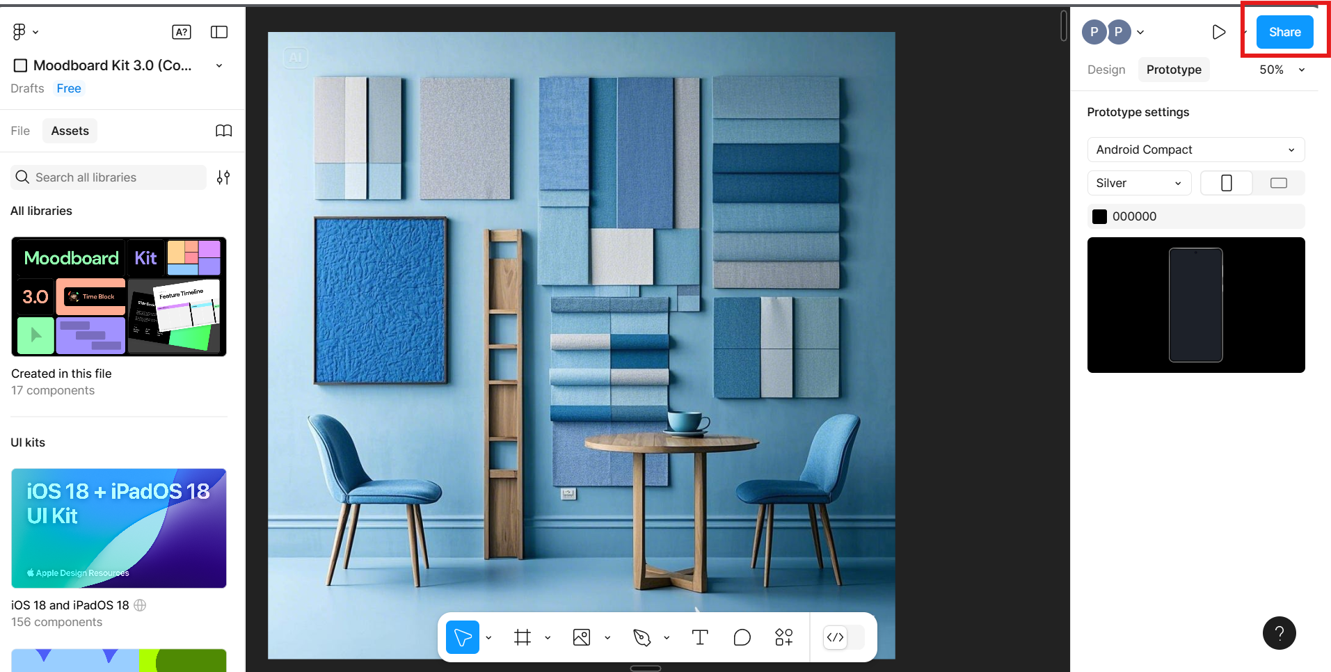Mood Board online gratuito