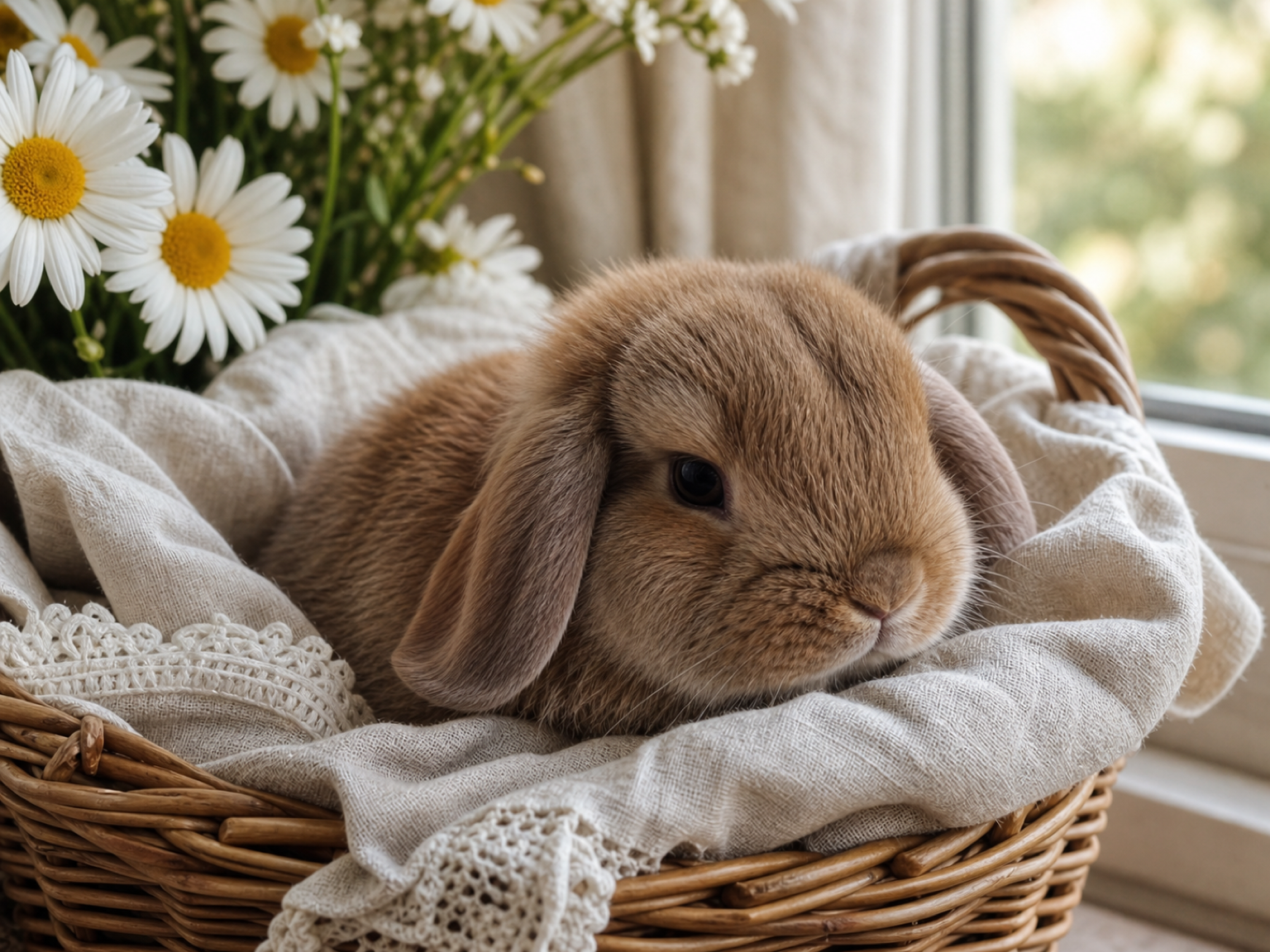 Cottage basket bunny