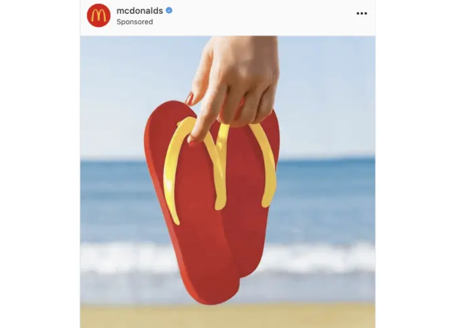 MacDonald - "Infradito sulla spiaggia"
