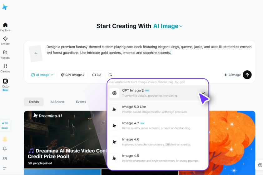 Configura il modello AI e le impostazioni