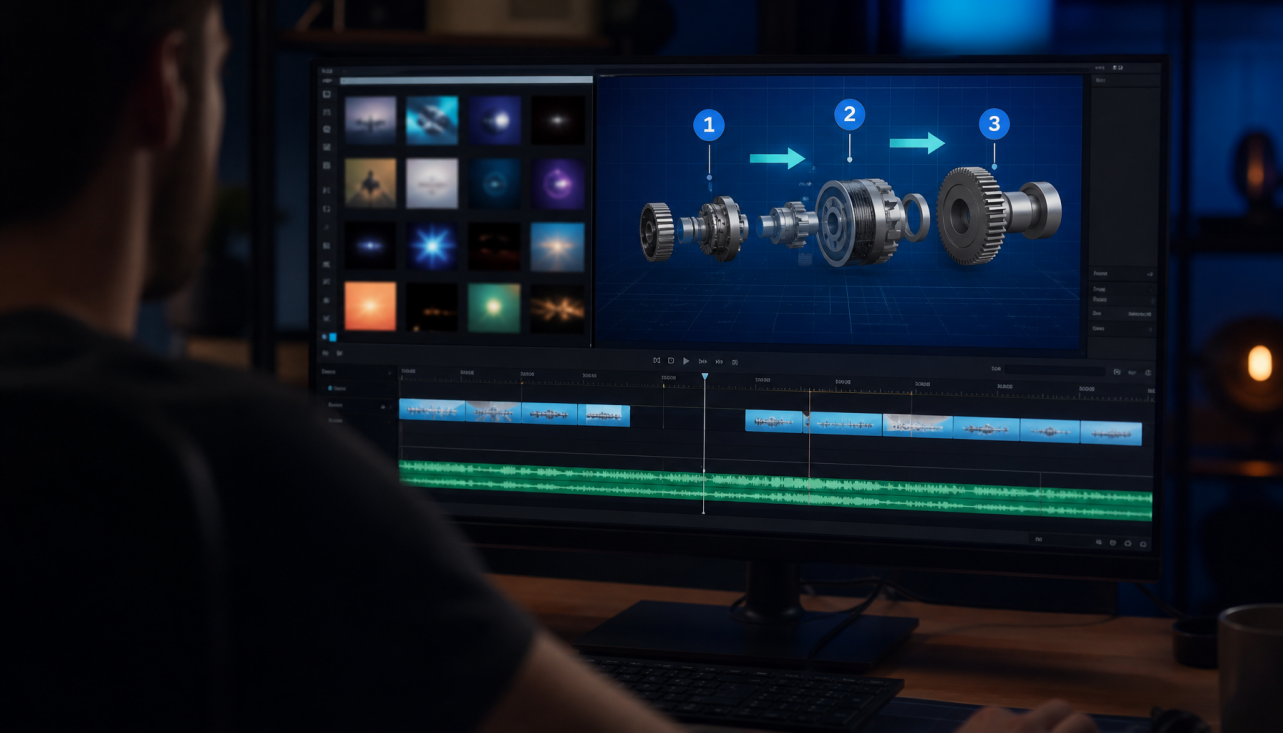 Animated Diagrams for Technical Training Videos